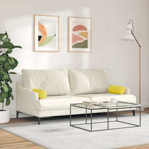 Polštáře 2 pcs Světlá žlutá Ø 15 x 40 cm textil - obrázek 4
