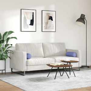 Polštáře 2 pcs Modrá džínovina Ø 15 x 40 cm textil - obrázek 4