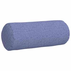 Polštáře 2 pcs Modrá džínovina Ø 15 x 40 cm textil - obrázek 5