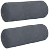 vidaXL Padjad 2 pcs Tumehall &Oslash; 15 x 40 cm Korter kangas
