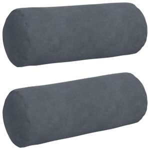 vidaXL Padjad 2 pcs Tumehall &Oslash; 15 x 40 cm Korter kangas