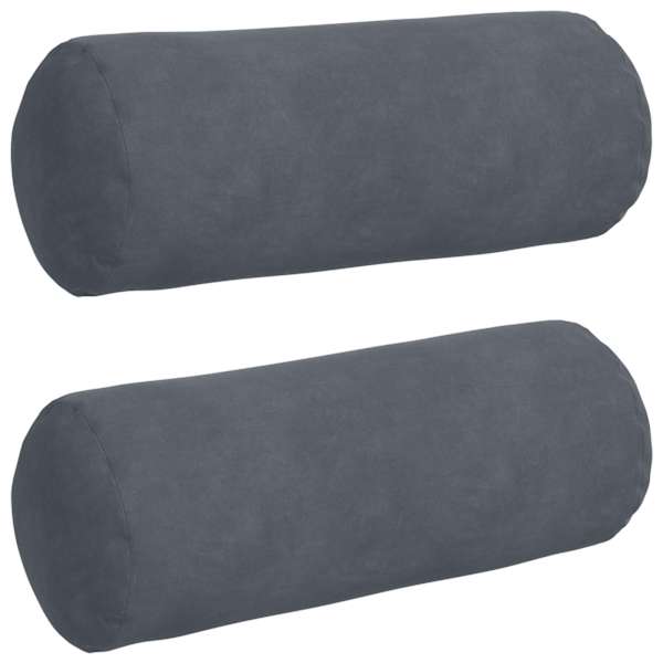 vidaXL Padjad 2 pcs Tumehall &Oslash; 15 x 40 cm Korter kangas