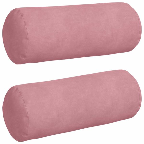 vidaXL Padjad 2 pcs Roosa &Oslash; 15 x 40 cm Korter kangas