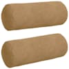 vidaXL Padjad 2 pcs Pruun &Oslash; 15 x 40 cm Korter kangas