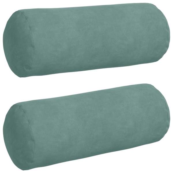 vidaXL Padjad 2 pcs Mere Roheline &Oslash; 15 x 40 cm Korter kangas