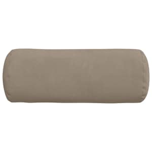 Polštáře 2 pcs Taupe Ø 15 x 40 cm Mikrovlákno - obrázek 6