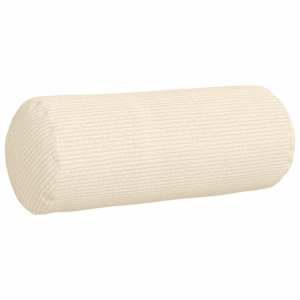 Polštáře 2 pcs Krémová Ø 15 x 40 cm Žebrovaná látka - obrázek 5