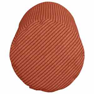 Polštáře 2 pcs Červená oranžová Ø 15 x 40 cm Žebrovaná látka - obrázek 7