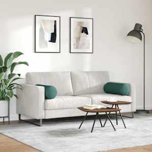 Polštáře 2 pcs Tmavě zelená Ø 25 x 70 cm textil - obrázek 4