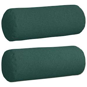 Polštáře 2 pcs Tmavě zelená Ø 25 x 70 cm textil - obrázek 2