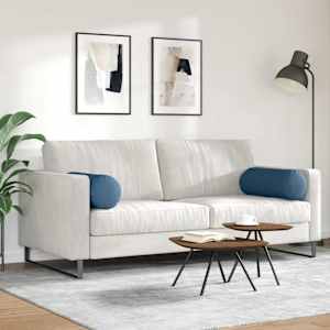 Polštáře 2 pcs Modrá Ø 25 x 70 cm textil - obrázek 4