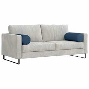 Polštáře 2 pcs Modrá Ø 25 x 70 cm textil - obrázek 3