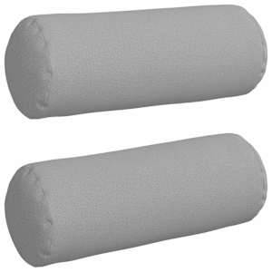 Polštáře 2 pcs Oblačno šedá Ø 25 x 70 cm textil - obrázek 2