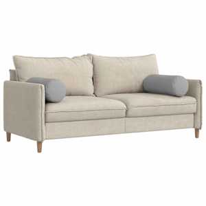 Polštáře 2 pcs Oblačno šedá Ø 25 x 70 cm textil - obrázek 3
