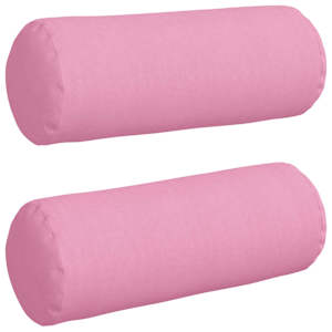 Polštáře 2 pcs Růžová Ø 25 x 70 cm textil - obrázek 2