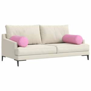 Polštáře 2 pcs Růžová Ø 25 x 70 cm textil - obrázek 3