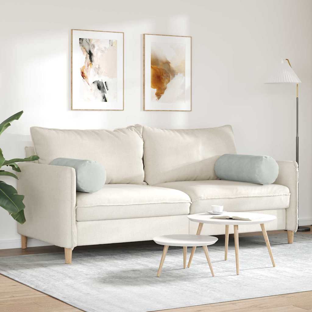 Μαξιλάρια Στήριγμα 2 pcs Ανοιχτό γκρι Ø 25 x 70 cm - Image 4