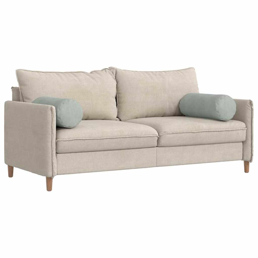 Μαξιλάρια Στήριγμα 2 pcs Ανοιχτό γκρι Ø 25 x 70 cm - Image 3