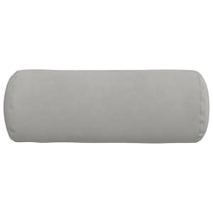 Polštáře 2 pcs Světle šedá Ø 25 x 70 cm Mikrovlákno - obrázek 5