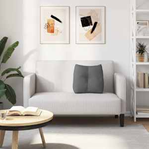Polštář na záda Tmavě šedá 45 x 24 x 50 cm textil - obrázek 4
