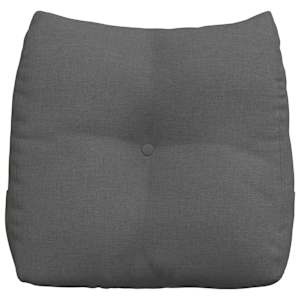 Polštář na záda Tmavě šedá 45 x 24 x 50 cm textil - obrázek 6