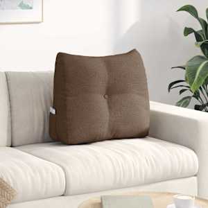 Polštář na záda Hnědá 60 x 24 x 50 cm textil - obrázek 1