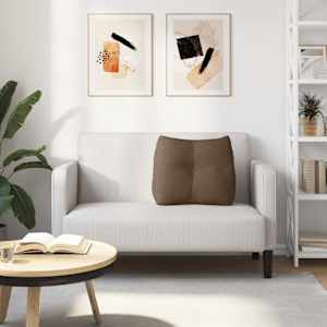 Polštář na záda Hnědá 60 x 24 x 50 cm textil - obrázek 4