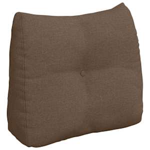 Polštář na záda Hnědá 60 x 24 x 50 cm textil - obrázek 2