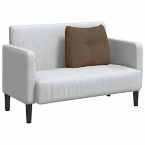 Polštář na záda Hnědá 60 x 24 x 50 cm textil - obrázek 3