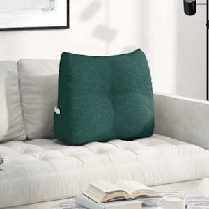 Polštář na záda Tmavě zelená 60 x 24 x 50 cm textil - obrázek 1