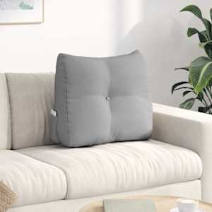 Polštář na záda Oblačno šedá 60 x 24 x 50 cm textil - obrázek 1