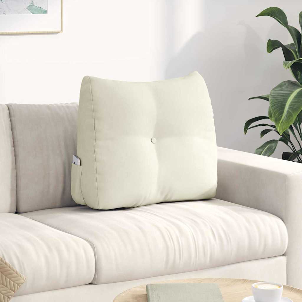 Casă & grădină - Perna pentru spate Crem 60 x 24 x 50 cm Catifea