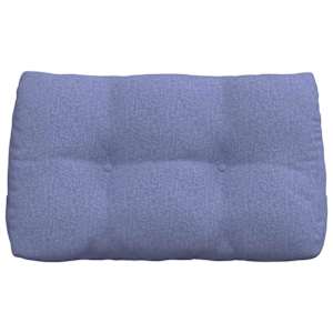 Polštář na záda Modrá džínovina 80 x 24 x 50 cm textil - obrázek 6