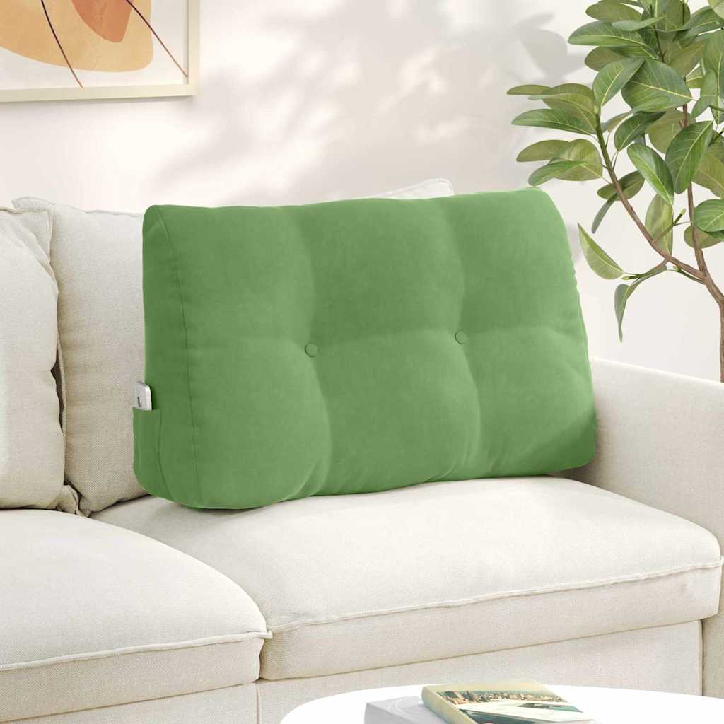 Casă & grădină - Perna pentru spate Verde deschis 80 x 24 x 50 cm Catifea
