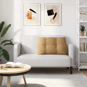 Polštář na záda Hnědá 80 x 24 x 50 cm samet - obrázek 4
