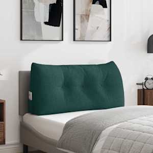 Polštář na záda Tmavě zelená 100 x 24 x 50 cm textil - obrázek 1