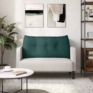 Polštář na záda Tmavě zelená 100 x 24 x 50 cm textil - obrázek 4