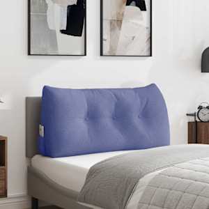Polštář na záda Modrá džínovina 100 x 24 x 50 cm textil - obrázek 1
