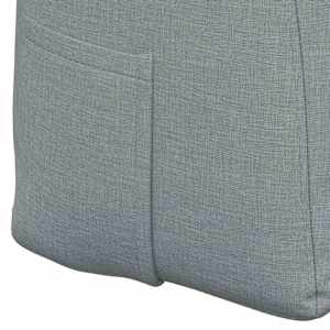 Polštář na záda Světle šedá 120 x 24 x 50 cm textil - obrázek 9