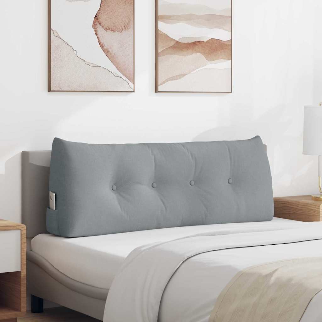 vidaXL Perna pentru spate Gri deschis 120 x 24 x 50 cm țesătură