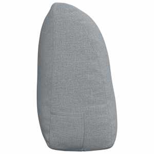 Polštář na záda Světle šedá 120 x 24 x 50 cm textil - obrázek 7