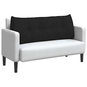 Polštář na záda Černá 120 x 24 x 50 cm textil - obrázek 3