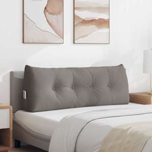 Polštář na záda Taupe 120 x 24 x 50 cm textil - obrázek 1