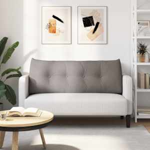 Polštář na záda Taupe 120 x 24 x 50 cm textil - obrázek 4