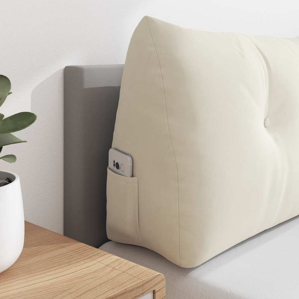 Rugkussen Crème 120 x 24 x 50 cm Fluweel image 5