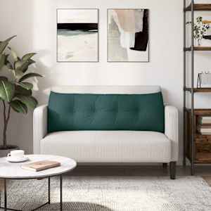 Polštář na záda Tmavě zelená 140 x 24 x 50 cm textil - obrázek 4