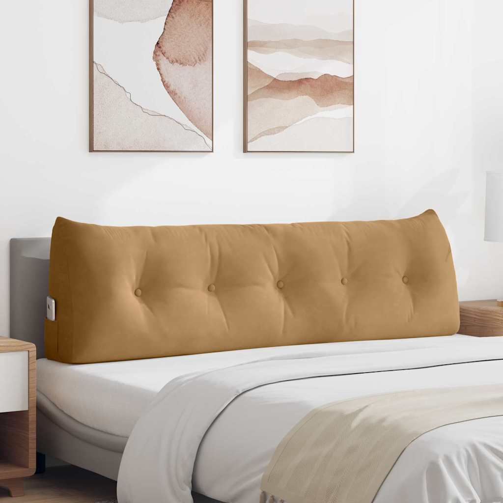 Casă & grădină - Perna pentru spate Maro 160 x 24 x 50 cm Catifea