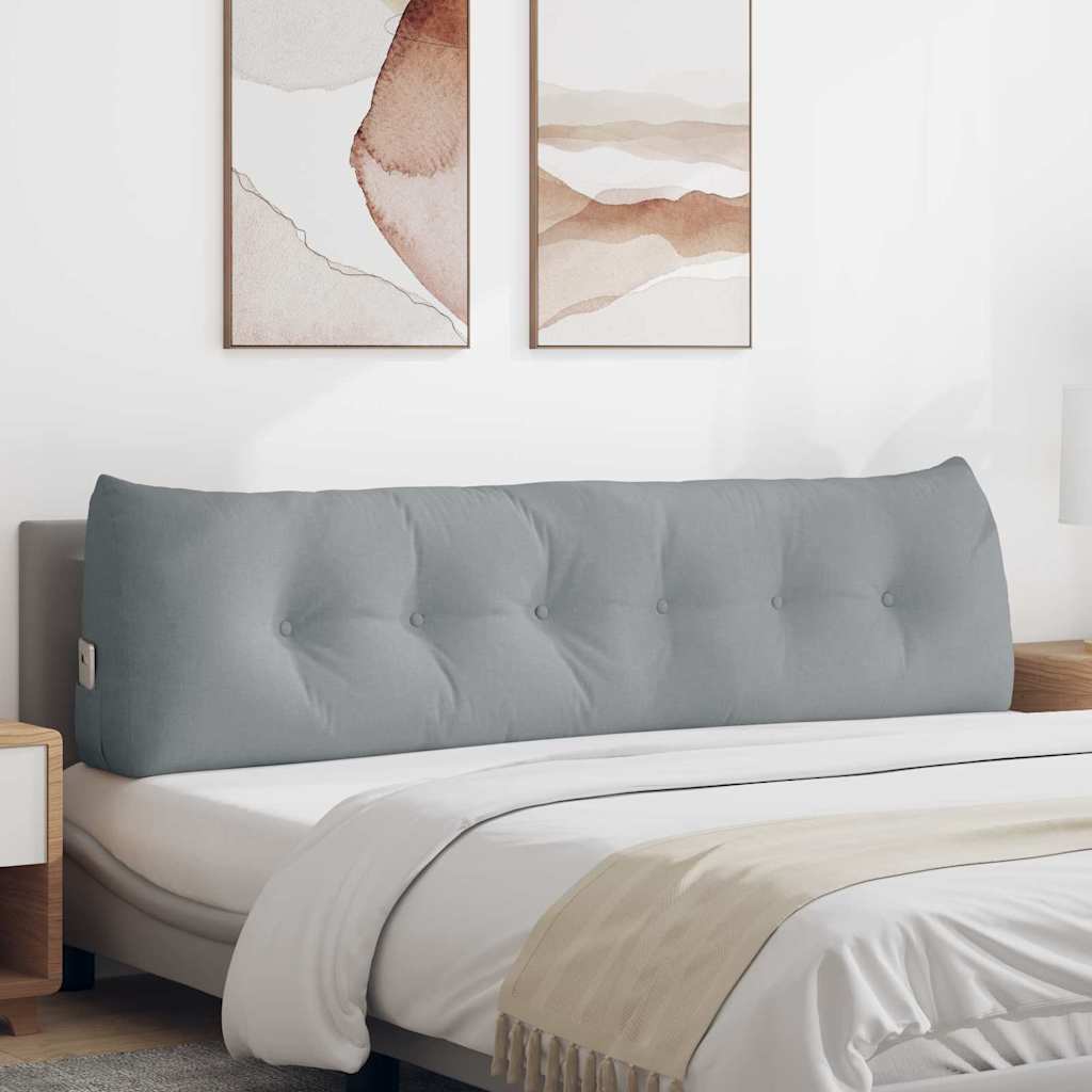 Casă & grădină - Perna pentru spate Gri deschis 180 x 24 x 50 cm țesătură