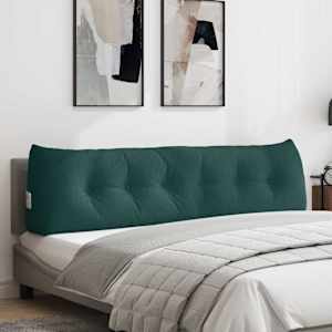 Polštář na záda Tmavě zelená 180 x 24 x 50 cm textil - obrázek 1