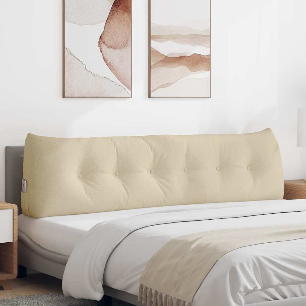 Casă & grădină - Perna pentru spate Crem 180 x 24 x 50 cm țesătură